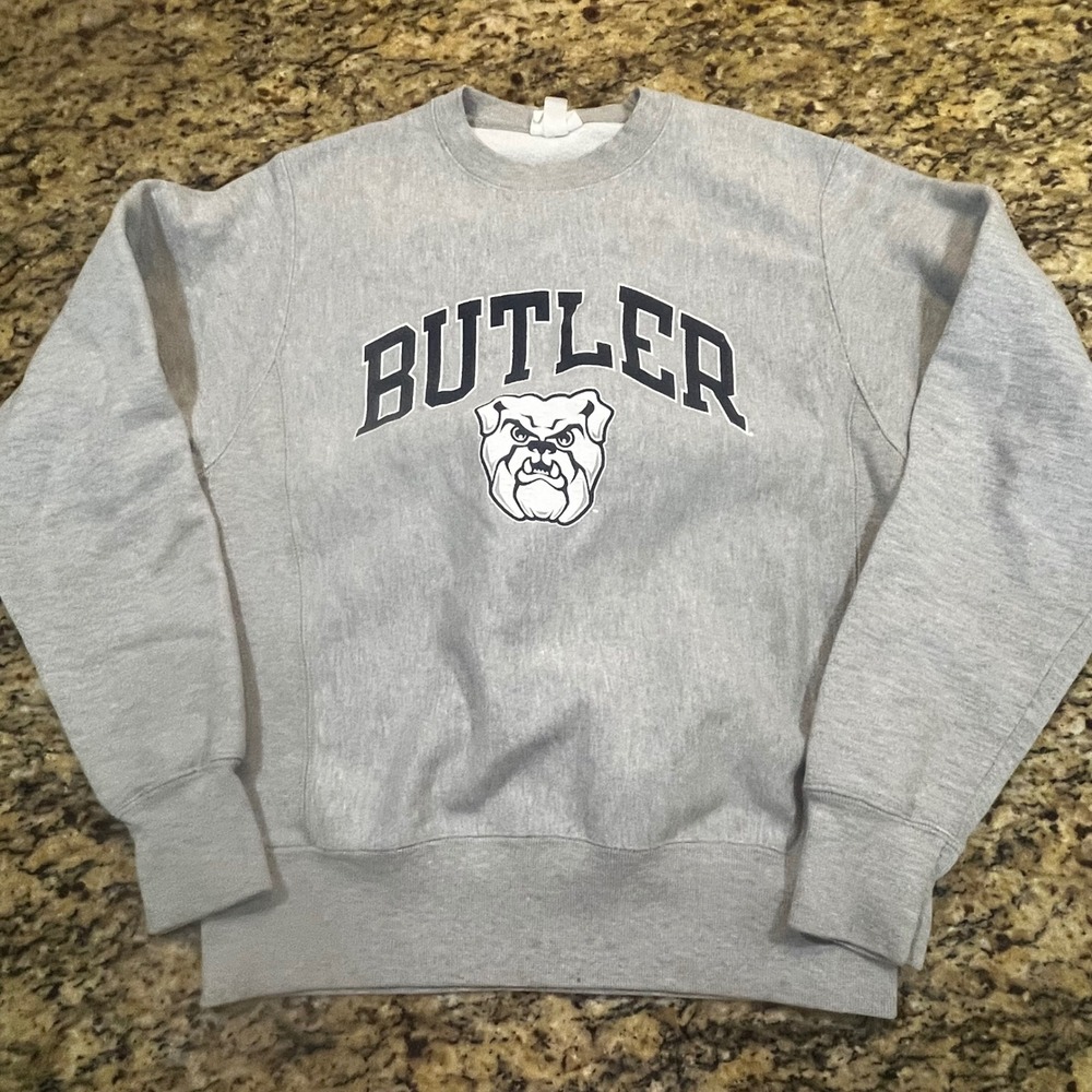 Champion Reverse Weave Butler Bulldogs Sweatshirt Mens S Gray Crewneck Pullover